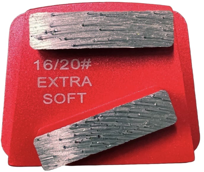 Diamants PHX21- 9 Diamants 2 seg. rectangulaire 16 Grains