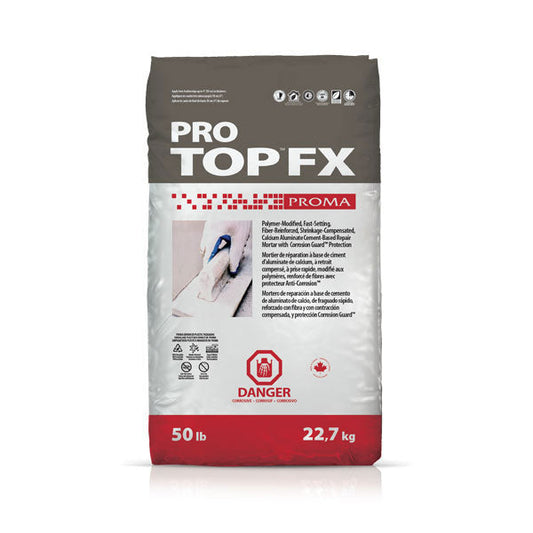 PRO TOP™ FX mortier de réparation à base de ciment d’aluminate de calcium Proma