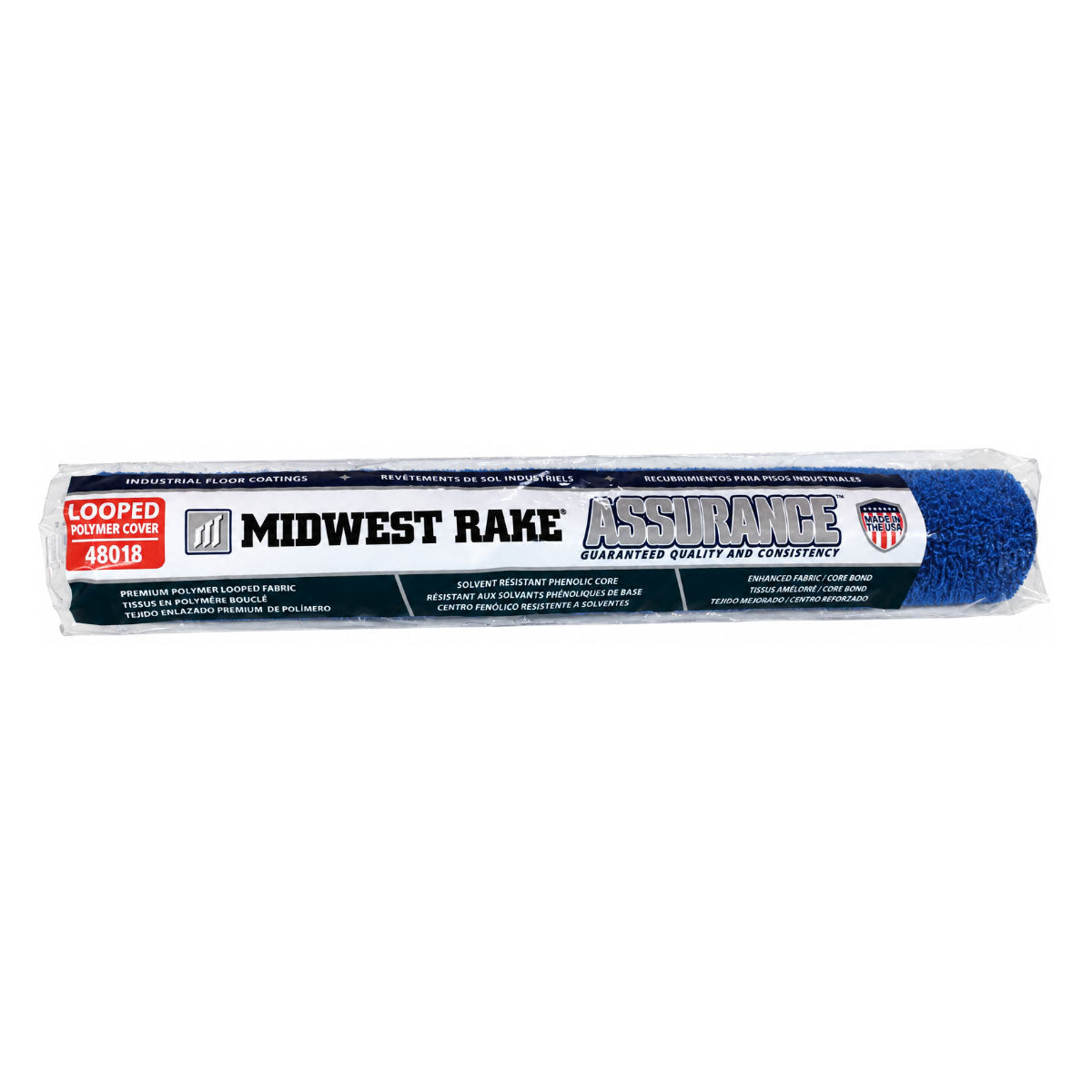 Manchon de rouleau en polymère bouclé de 18 po Assurance Midwest 48018