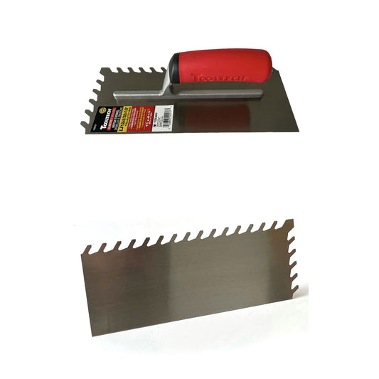 Truelle crantée 11 po x 4 po (1/2 po x 5/32 po x 1/2 po à encoche inclinée) Tooltec 120137