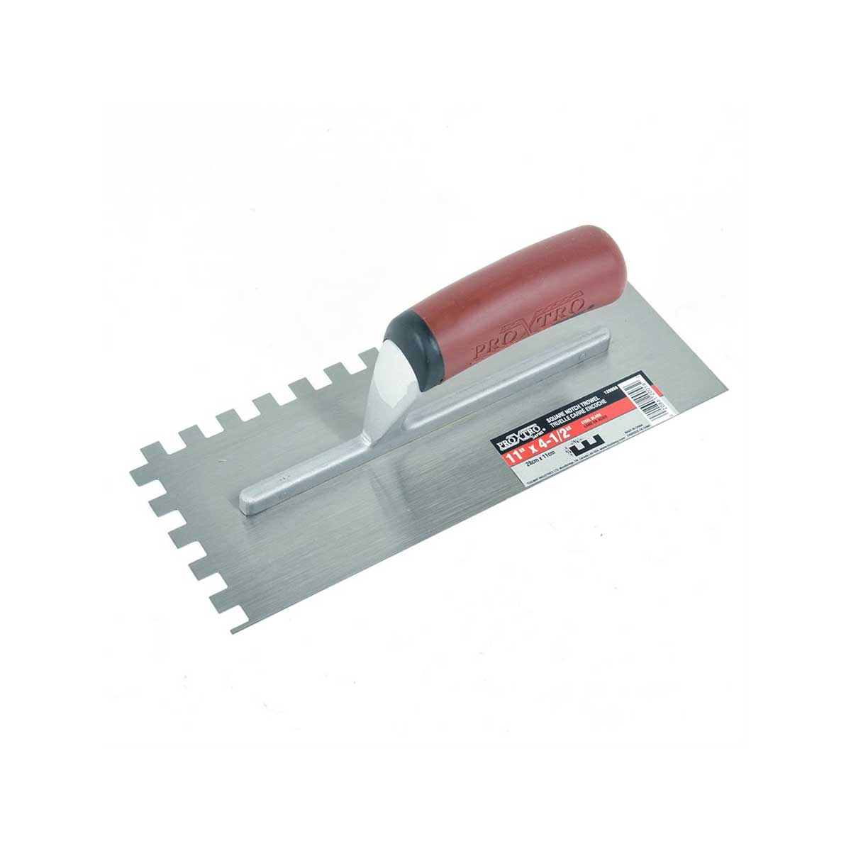 Truelle crantée ProXtro 11" X 4½" avec poignée rouge Tooltech 120054 120055 120056