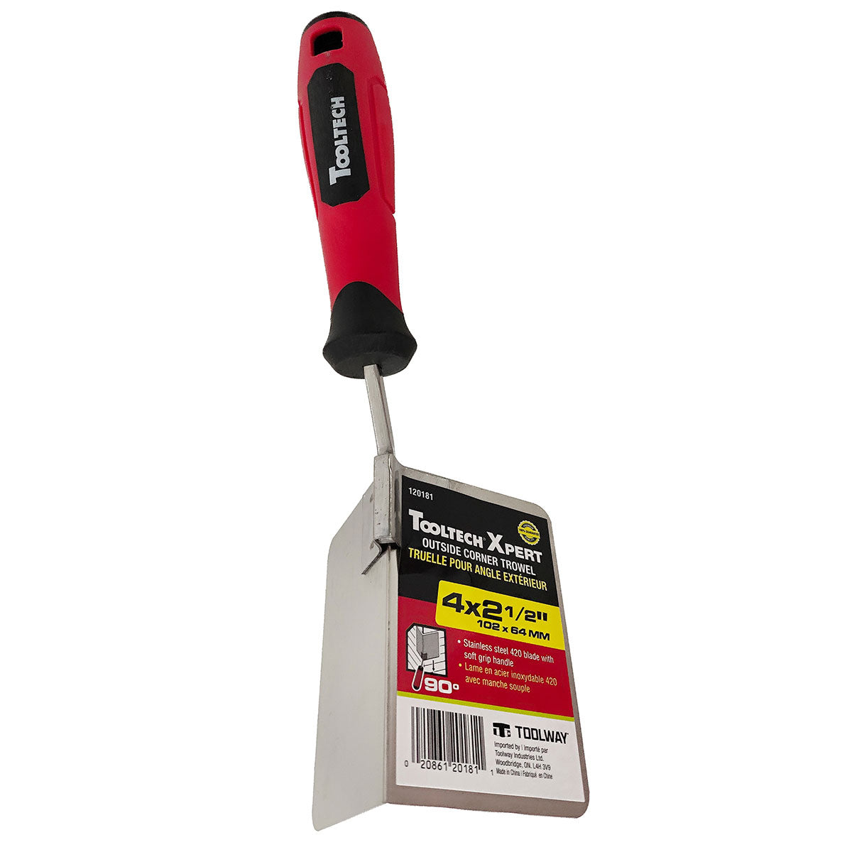 Truelle d’angle extérieur de 4 po x 2 à 1/2 po Tooltech Xpert 120181
