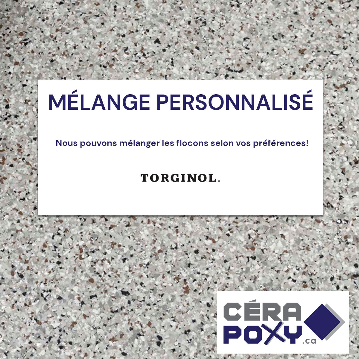 Flakes (mix) for epoxy Torginol