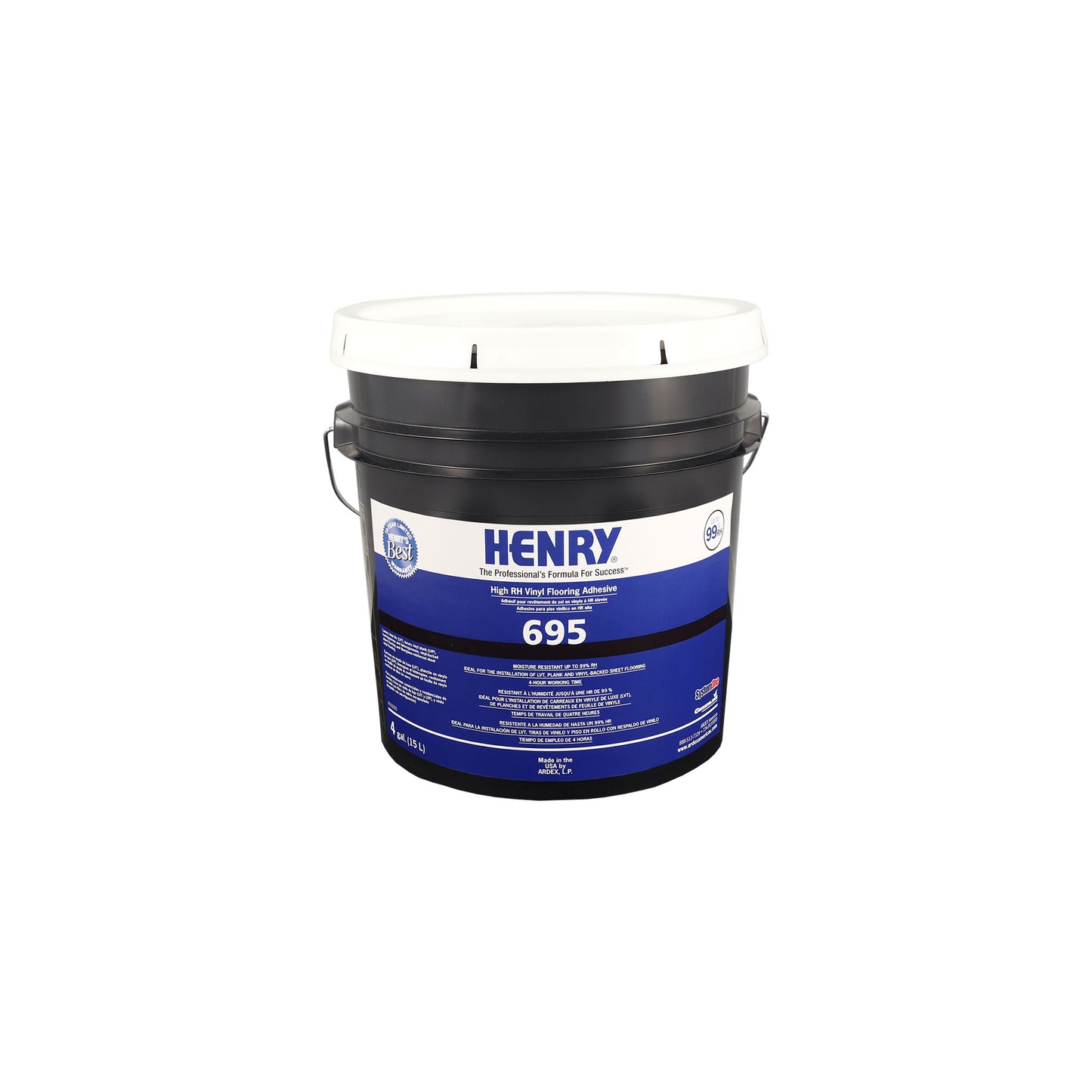 Henry 695 Adhésif pour revêtement de vinyle haute résistance ARDEX H695-04 H695-15