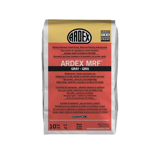 ARDEX MRF Sous-couche de ragréage de couche d'enduit à séchage rapide et résistant à l'humidité 10 lb gris