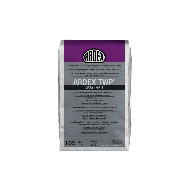 ARDEX TWP Enduit de ragréage et de finition pour murs en béton verticaux 10 lb 12508