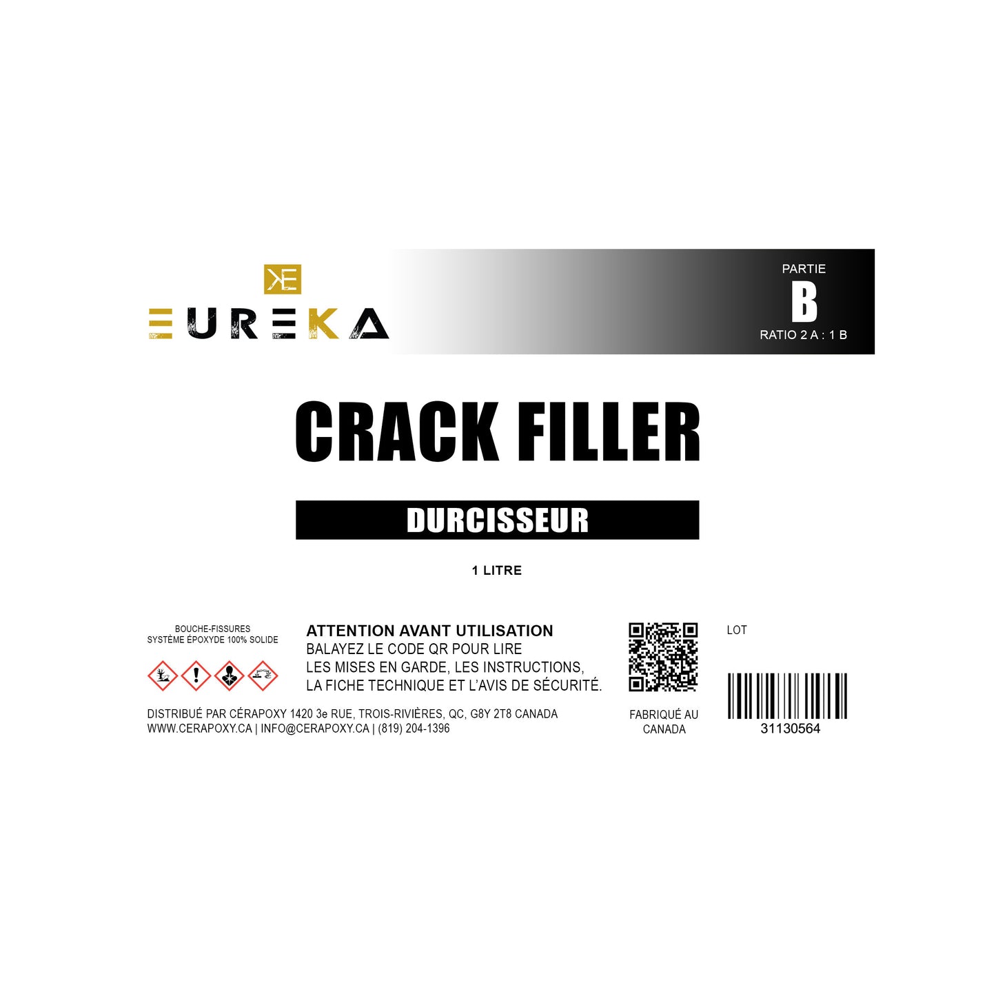 Bouche-fissures - Crack Filler d'Époxy Eurêka
