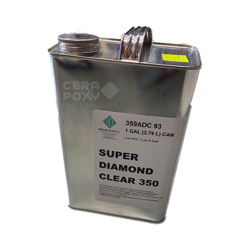 Super Diamond Clear 350 - Agent de cure et cure de scellement pour le béton de Euclid Chemical