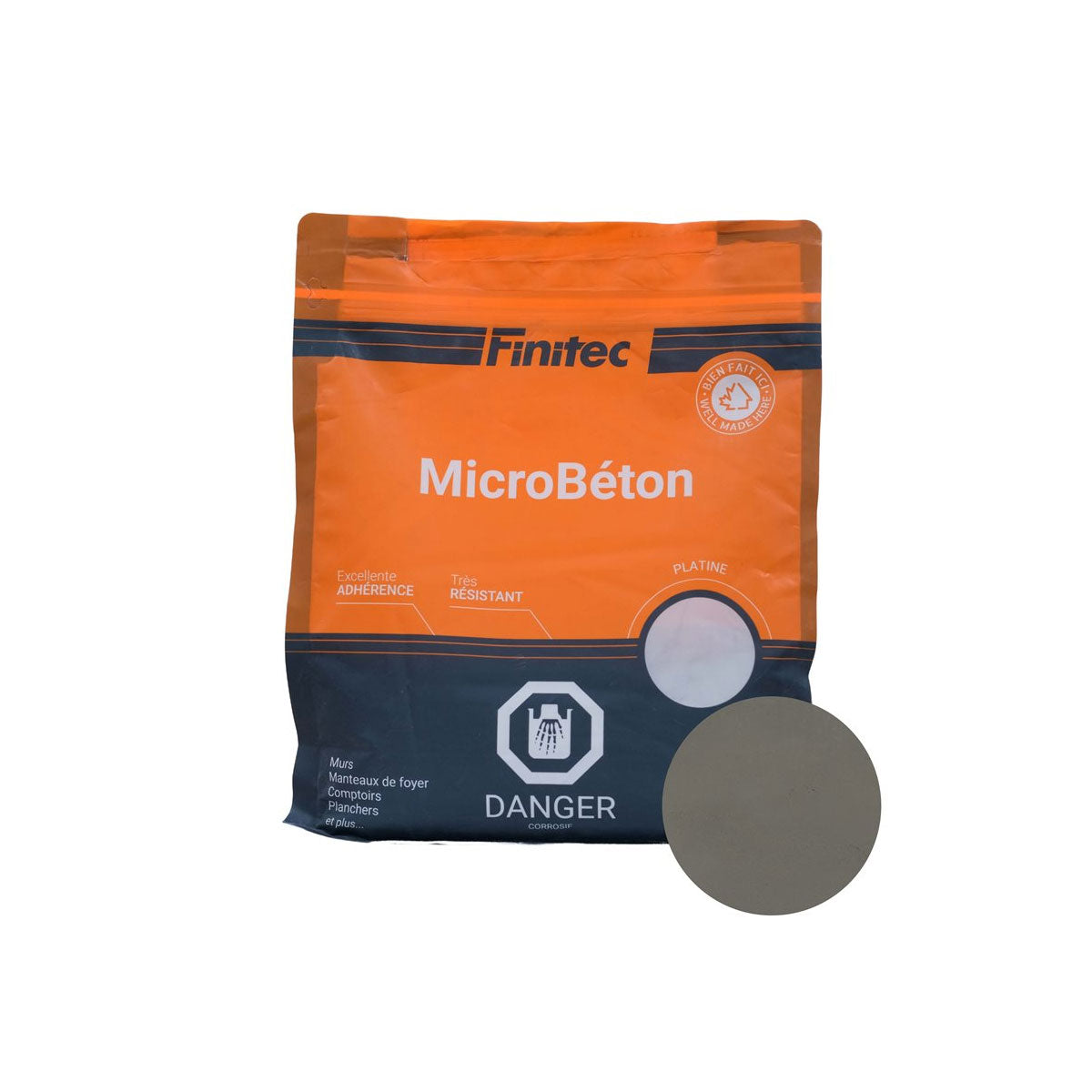 MicroBéton Finitec couleurs variées 3,5 kg et 18kg