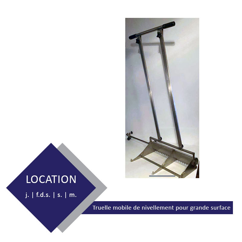 Location - Truelle mobile de nivellement pour grande surface