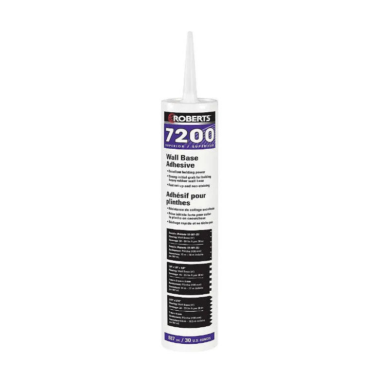 Adhésif pour plinthes murales 887 mL de Roberts Co 7200RB852