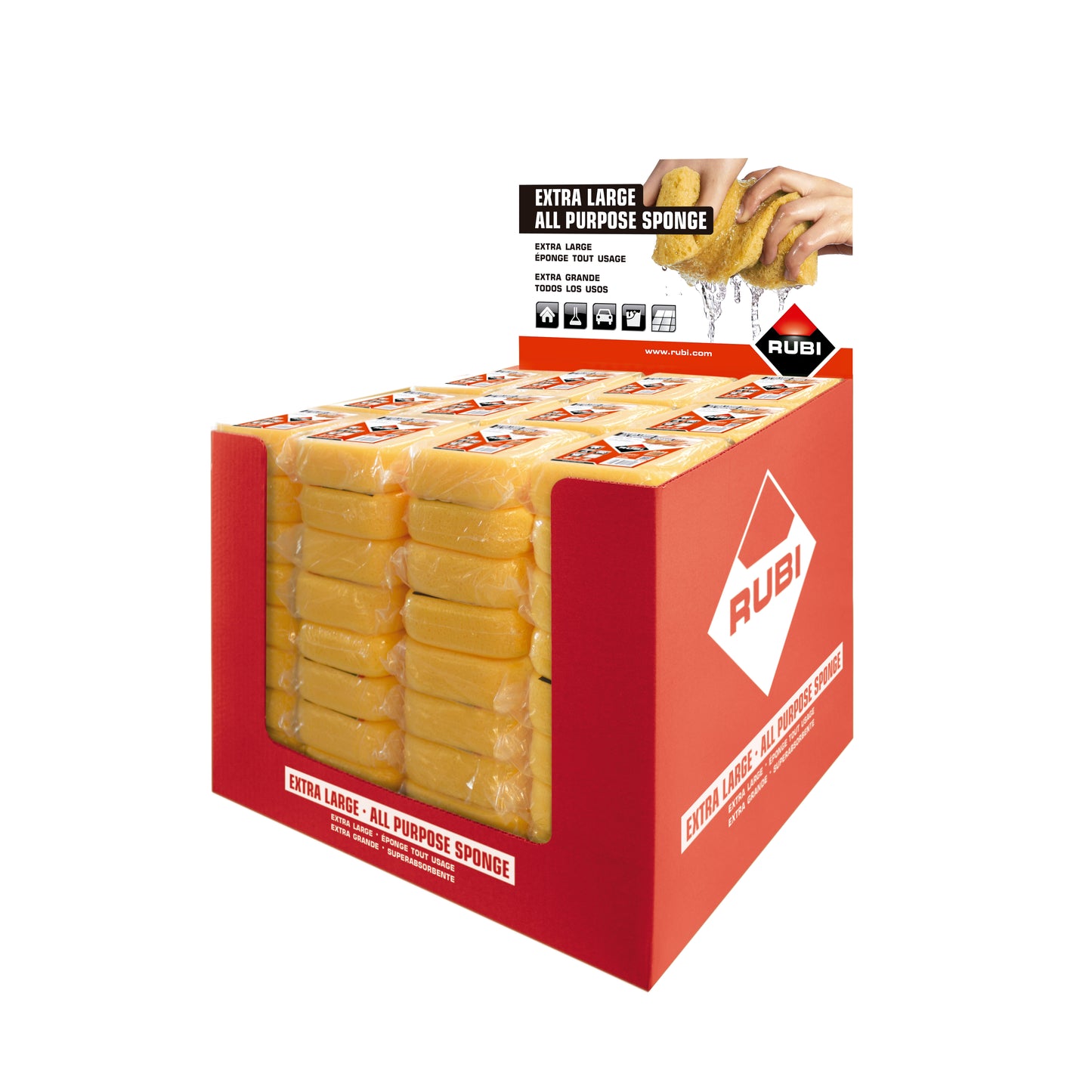 Hidro Round Sponge 7-1/2" X 5-1/2" x 2" Rubi 68995