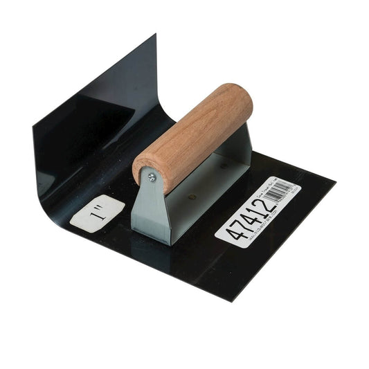 Baseboard trowel with standard cove 1" radius 3"x6"x6" 47412