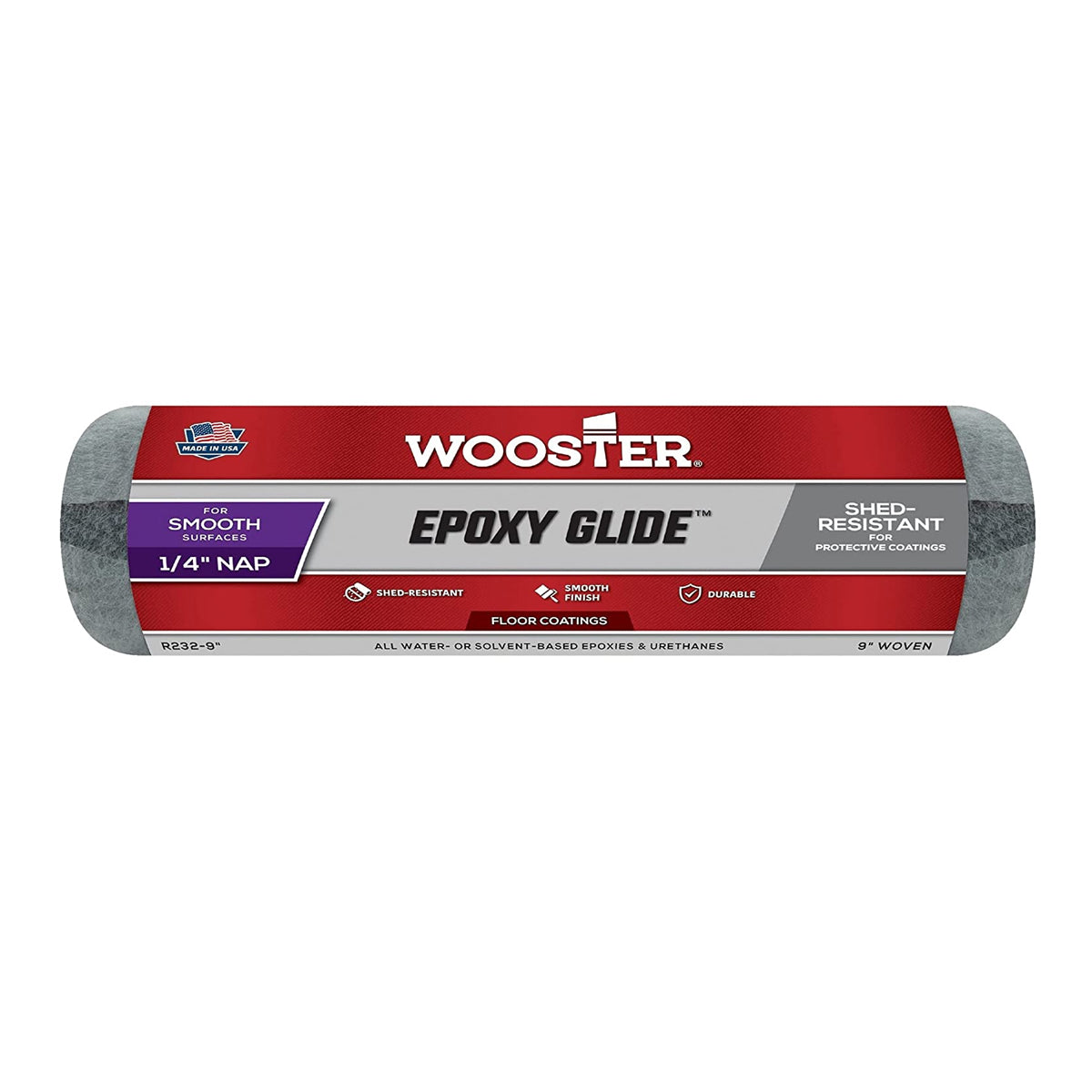 Rouleau 9" Epoxy Glide 1/4 Wooster R232-9