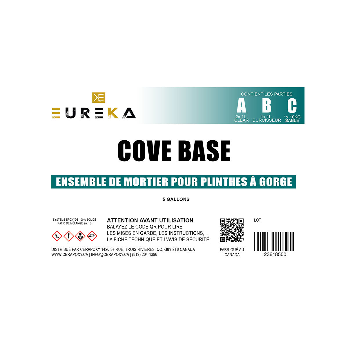 Cove Base - Eureka Epoxy Cove Base Mortar