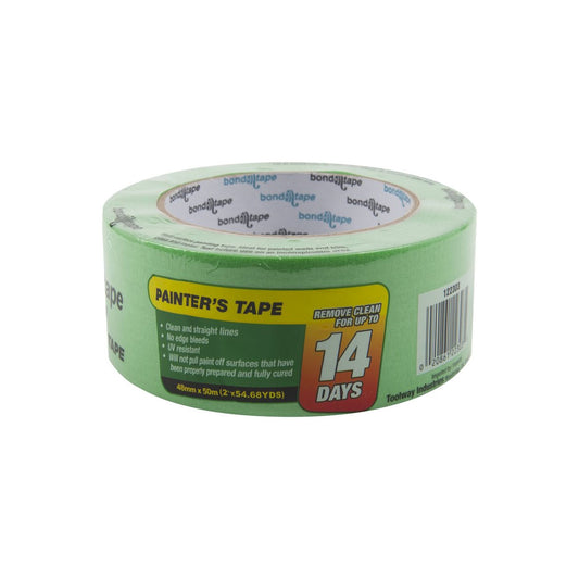 Ruban vert de peintre 48 mm (2po) X 50 m Painter's tape Bond-n-Tape 122303