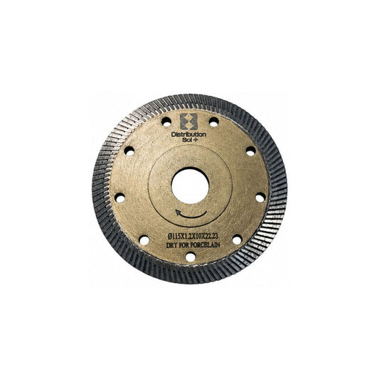 Lame turbo diamanté à sec 4 po 1/2