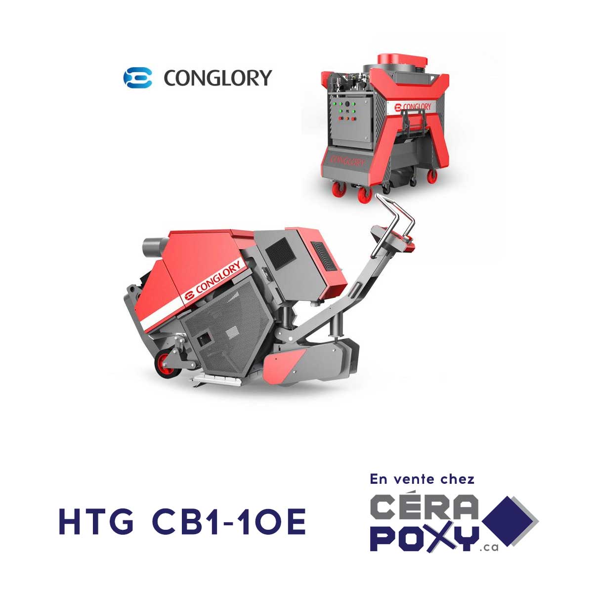 Machine de grenaillage (shot blasting) et aspirateur HTG Conglory CB1-10E