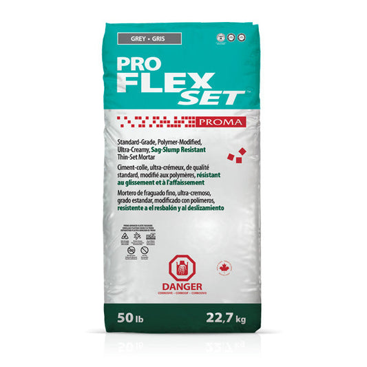 PRO FLEX® SET Proma - Ciment-colle résistant au glissement et à l'affaissement