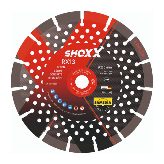 Lame diamant SHOXX RX13 Topspeed 14" x 20 mm 21 seg 0.118 de Samedia