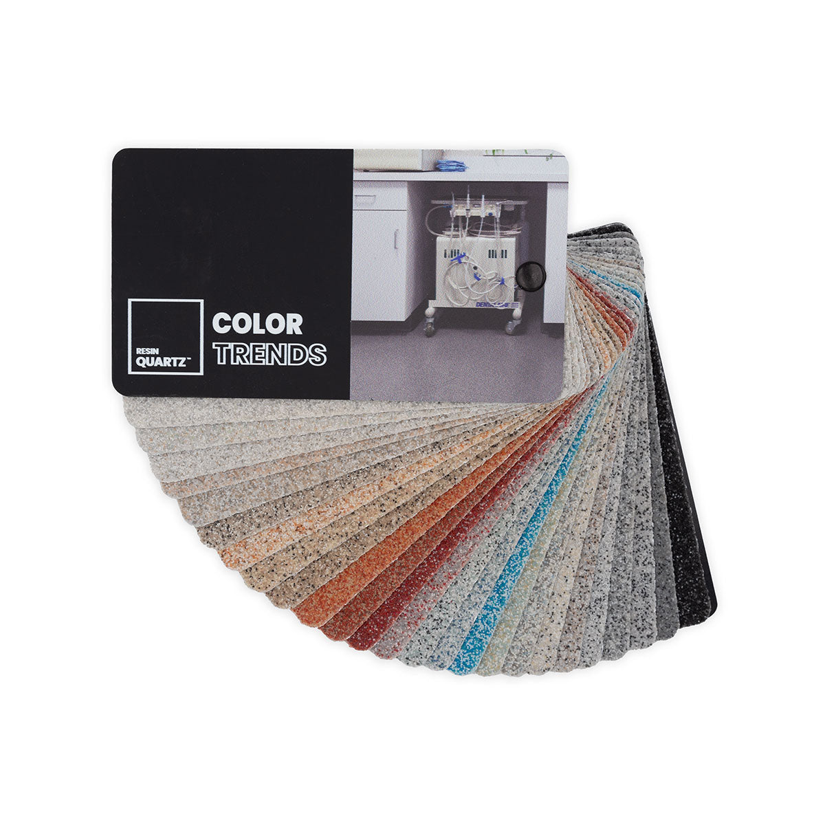 Échantillons de flocons pour époxy et polyaspartique Fan Deck de Torginol