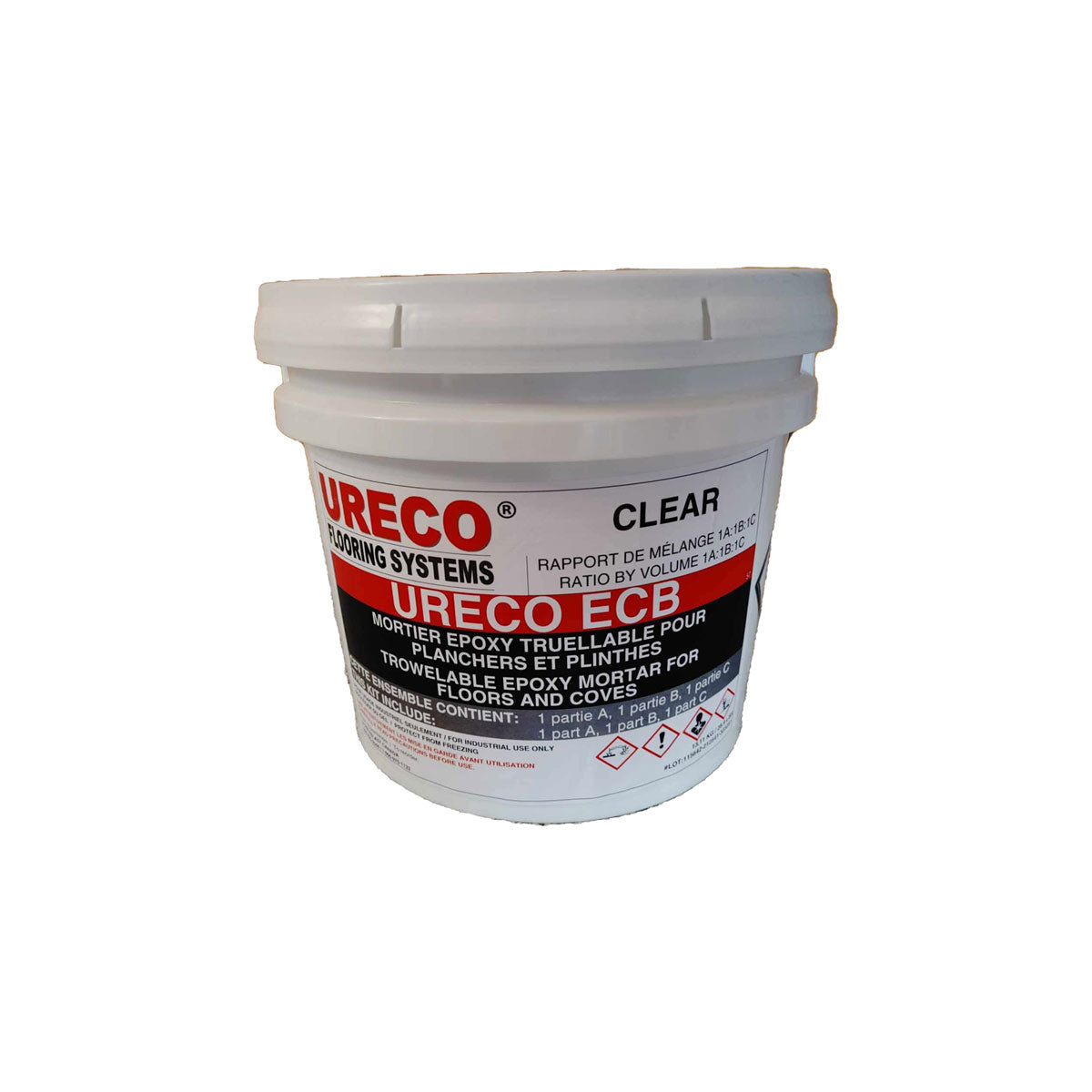 Cove Base - Epoxy Baseboard &amp; Concrete Repair Mortar 3.5 Gallon URECO