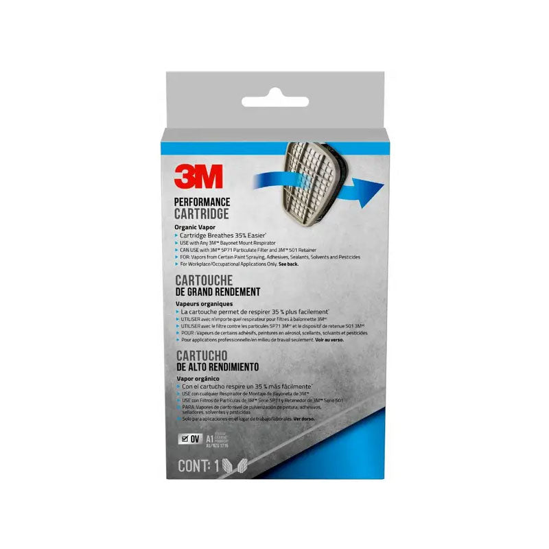 3M Organic Vapor Mask Cartridge 6001P1