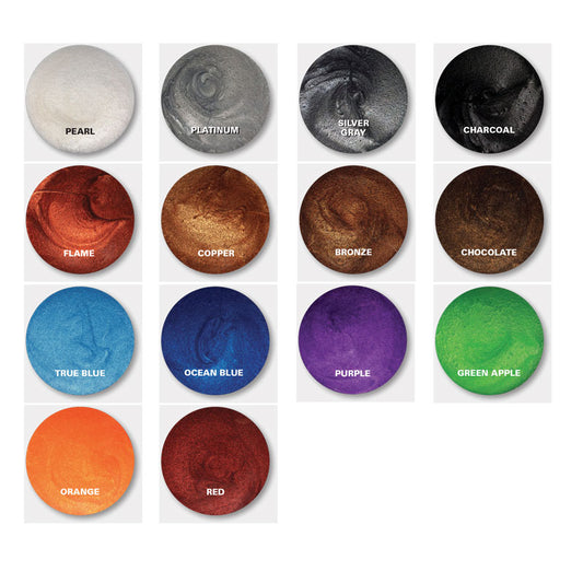 Pigments en poudre 4 oz à époxy (couleurs métalliques) de URECO
