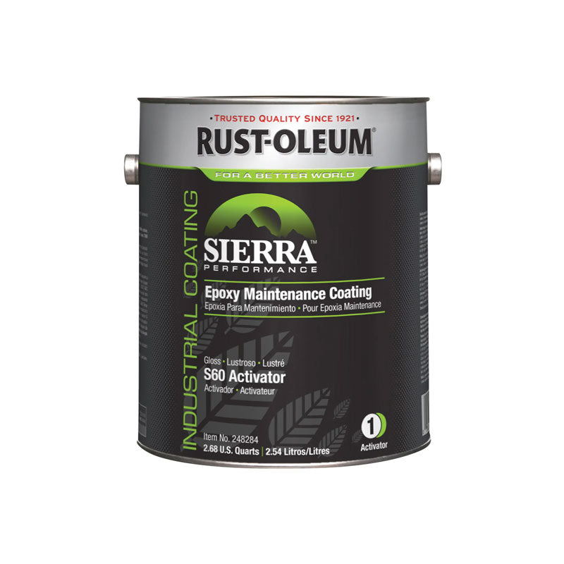Rust-Oleum Gloss Classic Gray Epoxy Floor Coating Kit (Base and Activator) 208072 248284 